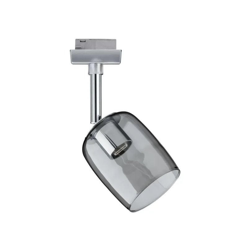 URail Spot Blossom chrome matt verre fumée sans ampoule, max. 10 W G9 