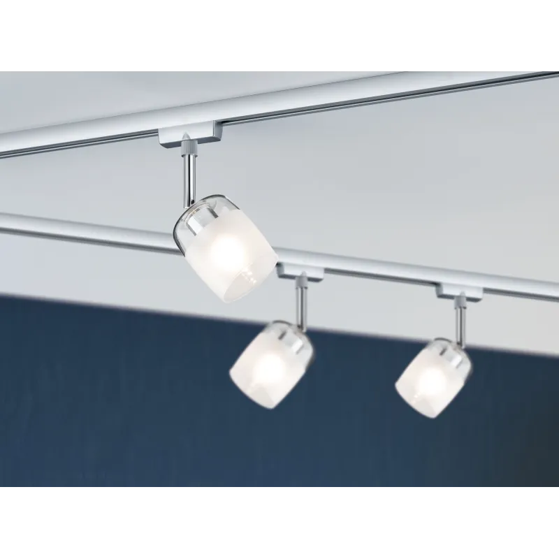 URail abat-jour en métal 2Easy Pom Blanc dépoli max. 50W
