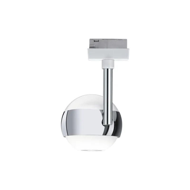 Système URail LED Spot Capsule II 1x6 W Blanc/chrome 230 V metal/Syn reglable