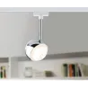 Système URail LED Spot Capsule II 1x6 W Blanc/chrome 230 V metal/Syn reglable