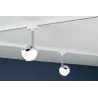 Système URail LED Spot Capsule II 1x6 W Blanc/chrome 230 V metal/Syn reglable