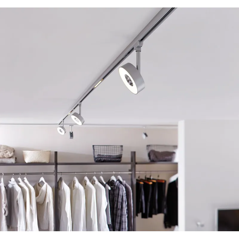 URail, LED-Spot, 5W, Circle 230V, chrome mate