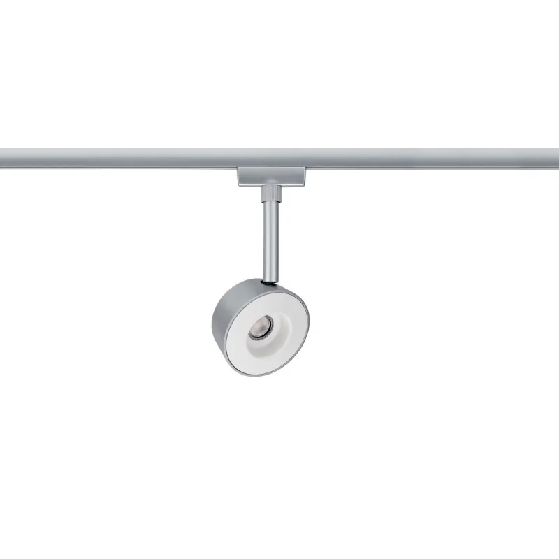 URail Spot LED Pellet 4W Chrome mat / Blanc gradable 