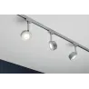 URail Spot LED Pellet 4W Chrome mat / Blanc gradable 