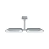 Système URail spot Dipper 2x8W chrome matt/Blanc 230 V metal/Syn reglable