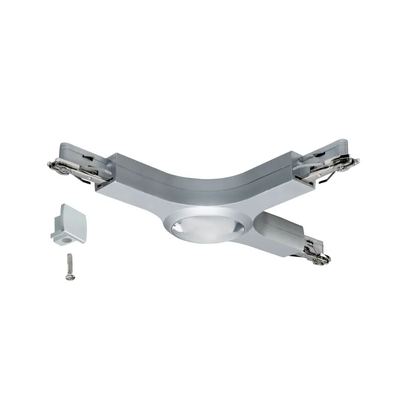 Connecteur URail en T spot LED 5,8W chrome mat 230V Métal reglable