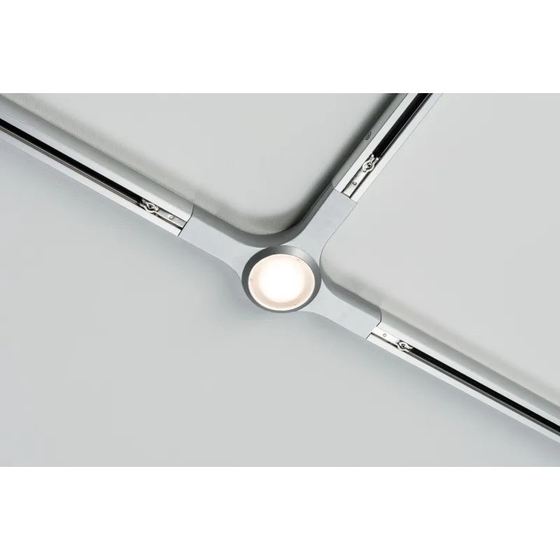 Connecteur URail en T spot LED 5,8W chrome mat 230V Métal reglable