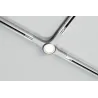 Connecteur URail en T spot LED 5,8W chrome mat 230V Métal reglable