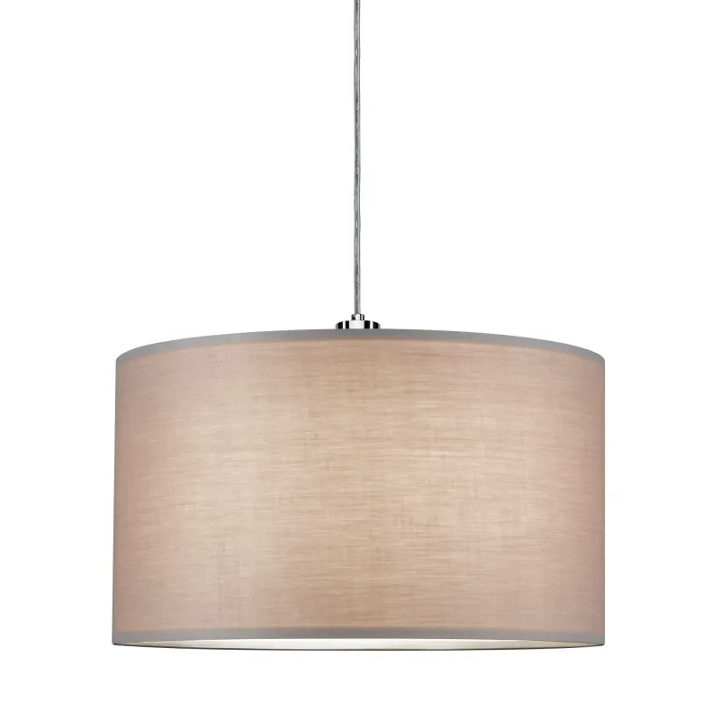 URail 2Easy abat-jour en tissu Tessa gris clair max. 50W Diamètre 45 cm