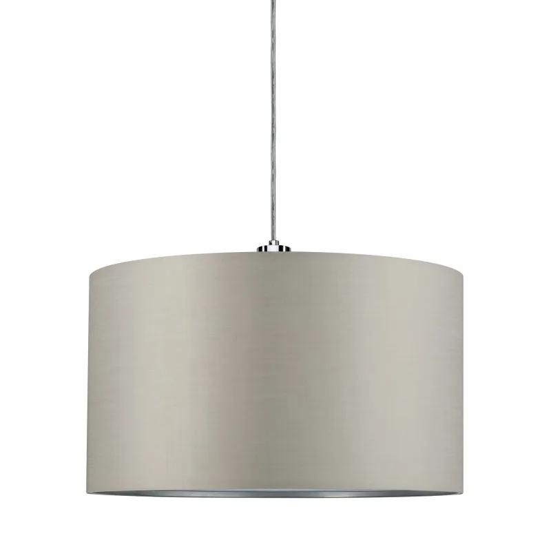 URail 2Easy abat-jour en tissu Tessa gris clair max. 50W Diamètre 45 cm