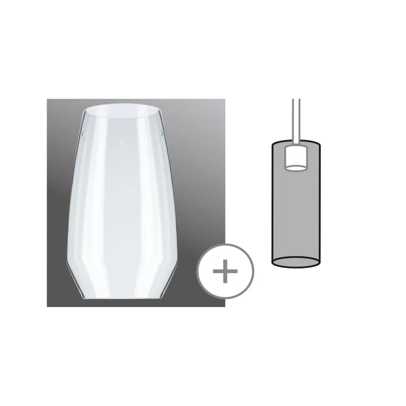 URail 2Easy abat-jour Vento Verre clair max. 50W 