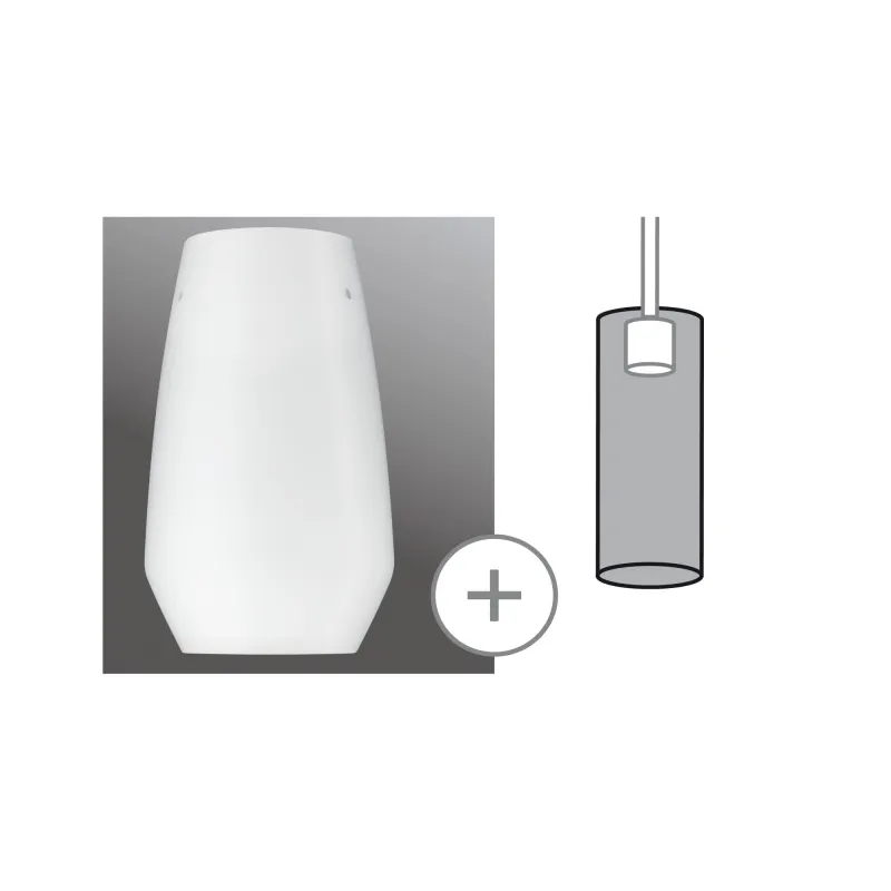 URail 2Easy Schirm Vento verre opale max. 50W 