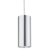 URail, LED-suspension, 1x6W, Barrel 230V, Chrome mat / Alu anodisé 