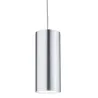 URail, LED-suspension, 1x6W, Barrel 230V, Chrome mat / Alu anodisé 