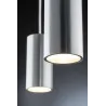 URail, LED-suspension, 1x6W, Barrel 230V, Chrome mat / Alu anodisé 
