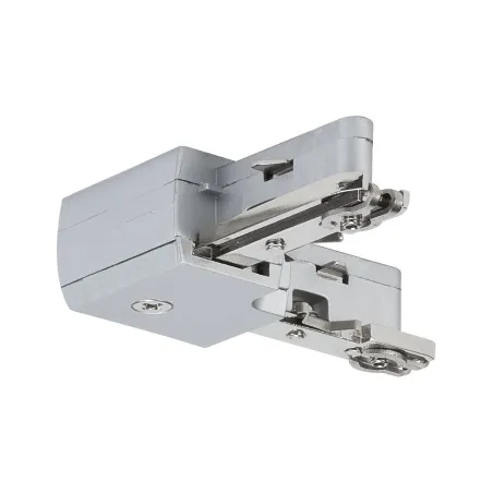 URail, acc. système rail, connecteur en L 230V, chrome mate 
