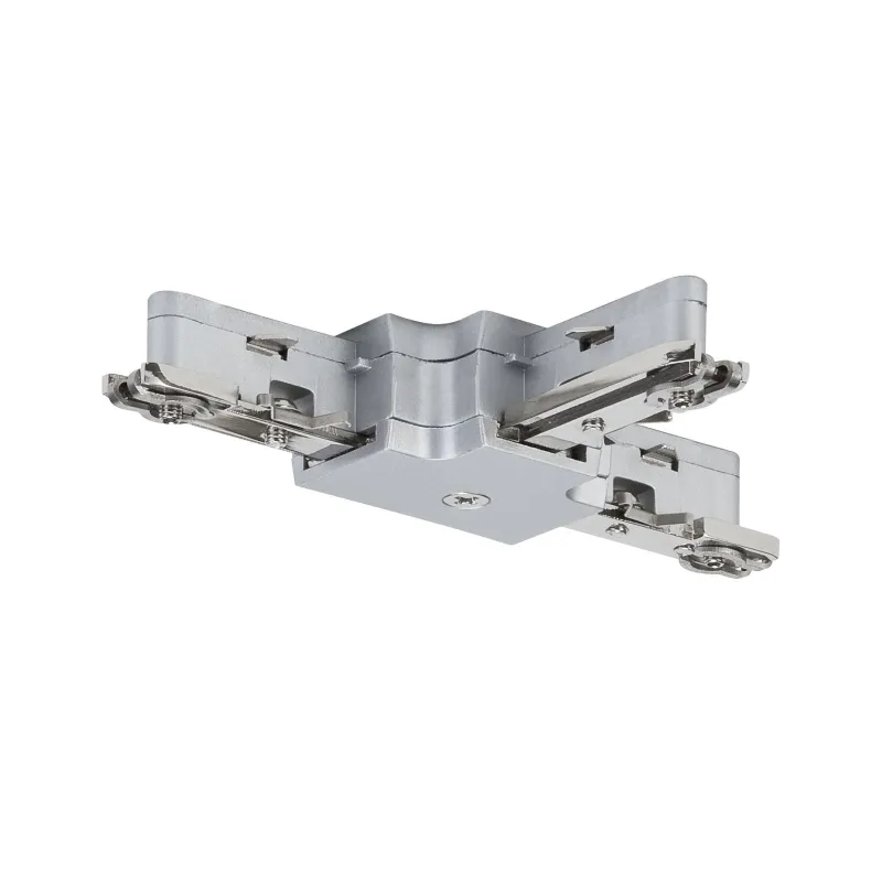 URail, acc. système rail, connecteur en T 230V, chrome mate