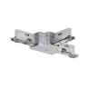 URail, acc. système rail, connecteur en T 230V, chrome mate