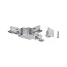 URail, acc. système rail, connecteur en T 230V, chrome mate