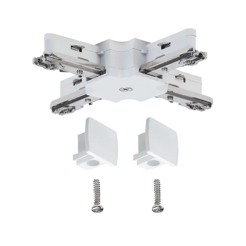 URail, acc. système rail, connecteur en X 230V, blanc 