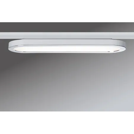 URail système LED Panel Loop 7W Blanc/Chrome 230V alu plastique - P...