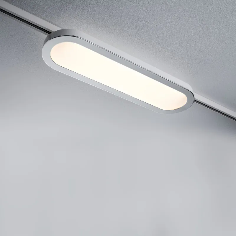 URail système LED Panel Loop 7W Blanc/Chrome 230V alu plastique - P...