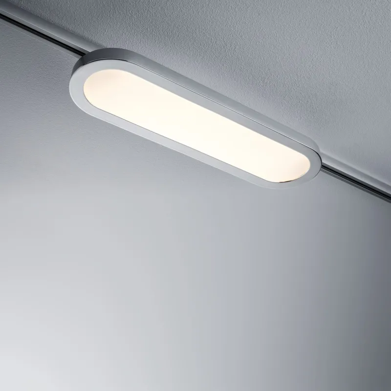 URail système LED Panel Loop 7W Chrome mat/Chrome 230V alu plastiqu...