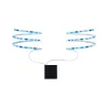 Function Mobil Stripe 2x80 cm Bleu 0,6 W 9 V 4xAA Blanc Métal/plast...