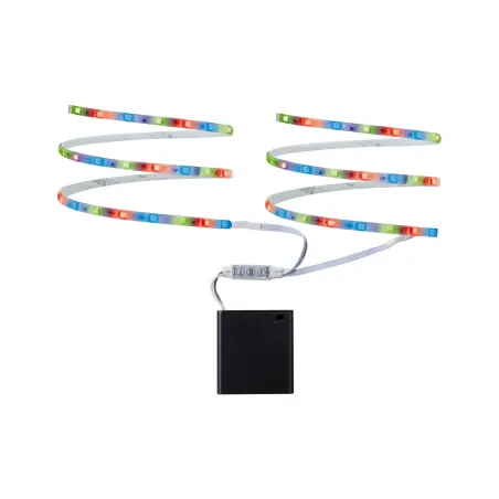 Function Mobil Stripe 2x80 cm RGB 1,2W 9V 4xAA Blanc Métal/plastiqu...