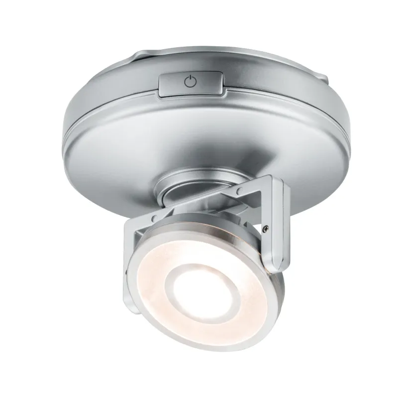 Function Rotate LED 1er spot chrome mat 3x1,5V AA plastique - Pas cher