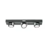 fonction Rotate LED Balken dimmable Anthraciteaci te chrome mat 6x1,5V AAA plastique