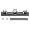 fonction Rotate LED Balken dimmable Anthraciteaci te chrome mat 6x1,5V AAA plastique