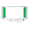 fonction USB-Stripe 2x50 cm RGB 2,5W 5V Noir Métal/plastique tv