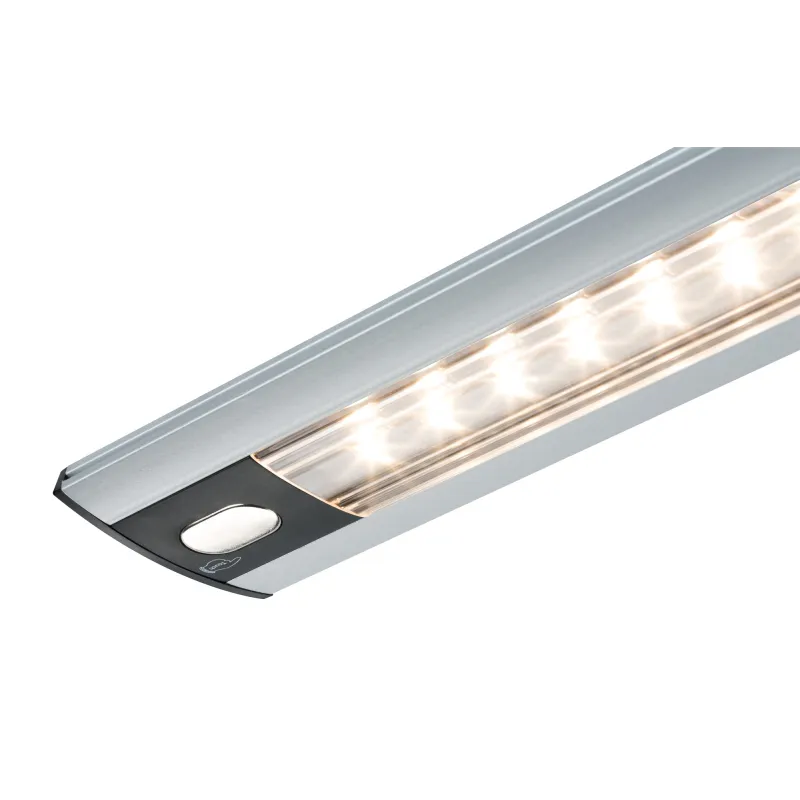 Réglette placard tactile TriX 4,2W LED alu mat noir 230/12V alu pla...
