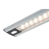 Réglette placard tactile TriX 4,2W LED alu mat noir 230/12V alu pla...