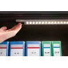 Réglette placard tactile TriX 4,2W LED alu mat noir 230/12V alu pla...