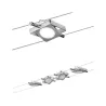 kit câble tendu LED, 4x4W, MacLED 230/12V DC, chrome mat