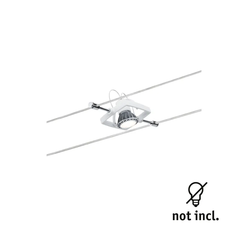 Spot Wire System Mac II max. 1x10W GU5,3 Blanc 12V Métal/plastique ...