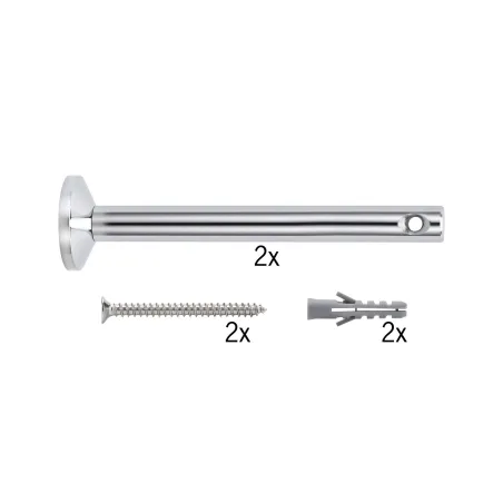 Syst.Câble L&E Renvoi d'angle/Support tubes à visser 1 paire 165mm...