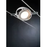 Système à câbles DC LED spot RoundMac 1x4W blanc mate 12V DC plasti...