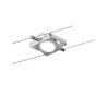 Système à câbles DC spot MacLED 1x4W chrome mate 12V DC plastique -...