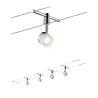 kit câble, LED, 4x5W, Stage 230/12V, blanc/chrome