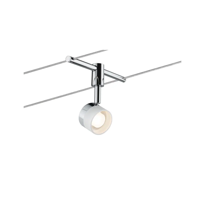 kit câble, LED, 4x5W, Stage 230/12V, blanc/chrome