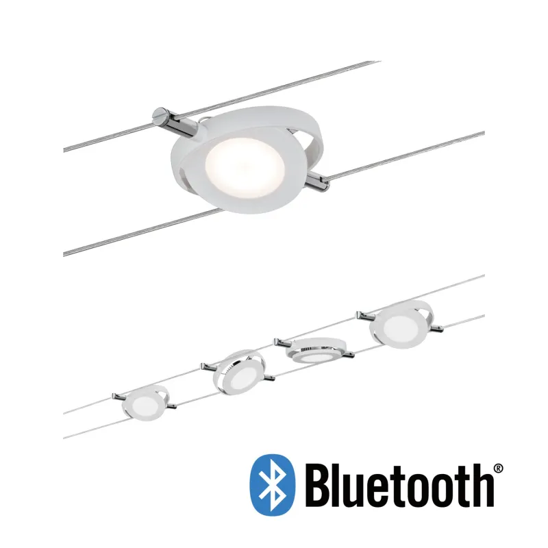 Système Smart Wire BLE RoundMac 4x4 W blanc dépoli 230 V/12 VA DC 3...