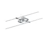 systeme cable tendu Set Mac II max. 5x10W GU5,3 chrome mat 230/12V 60 VA Métal/plastique