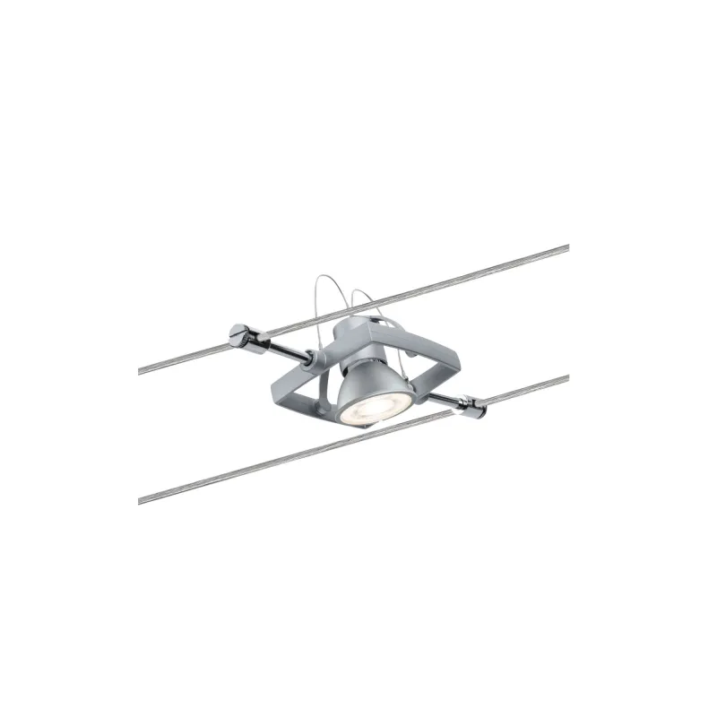 Wire System Spot Mac II max. 1x10W GU5,3 Chrome mat 12V Métal/Plast...