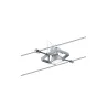 Wire System Spot Mac II max. 1x10W GU5,3 Chrome mat 12V Métal/Plast...