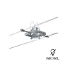 Wire System Spot Mac II max. 1x10W GU5,3 Chrome mat 12V Métal/Plast...