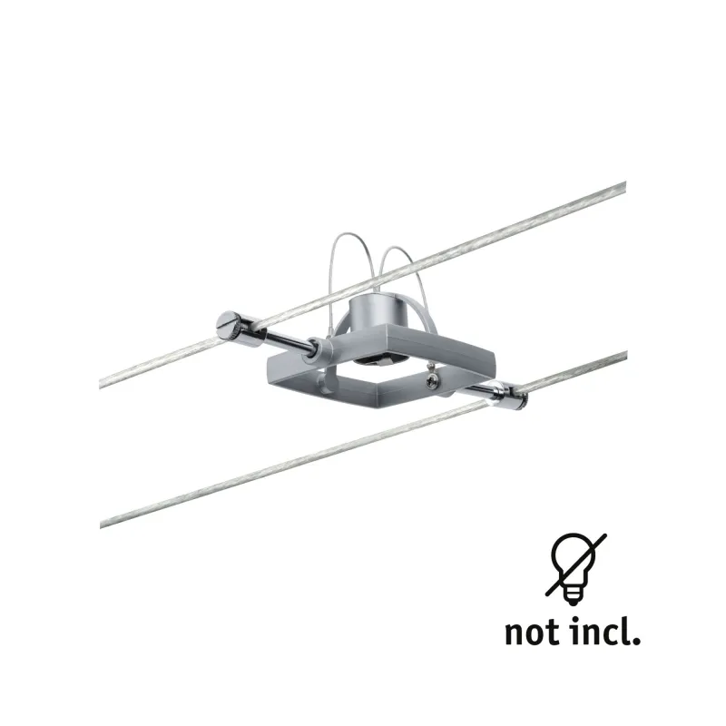 Wire System Spot Mac II max. 1x10W GU5,3 Chrome mat 12V Métal/Plast...