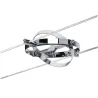 Wire System spots Cardan max. 1x10W GU5,3 Chrome mat/chrome 12V Mét...